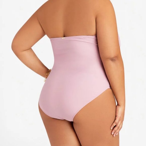 WEEKEND SPECIAL 🎈🎈 Lavender One Piece Swimsuit With Tummy Control - Picture 2 of 2
